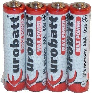 Baterie R03 1,5V AAA R3 MAX POWER op 4 szt