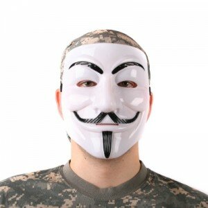 Maska V jak Vendetta - Biały