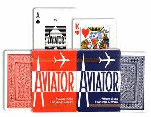 Karty Aviator Standard czerwone